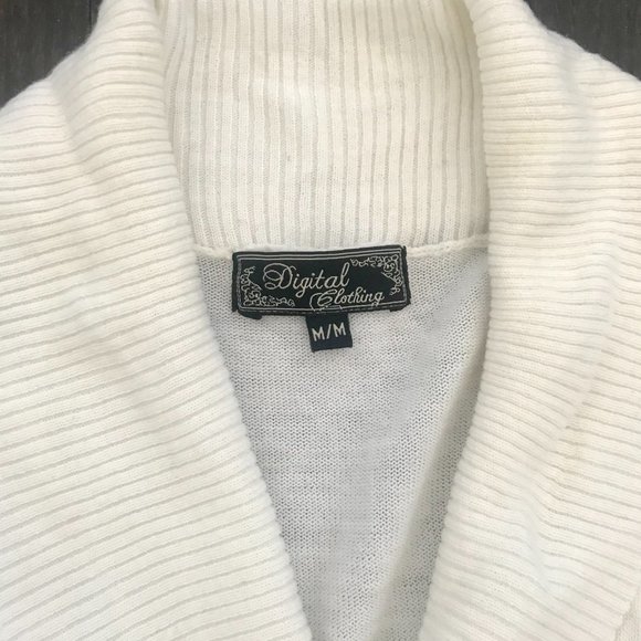 White Full Sleeves Light Sweater - Picture 2 of 6